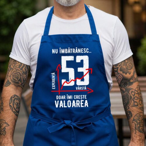 Sort Personalizat nu imbatranesc 53 ani doar imi creste valoarea_albastru