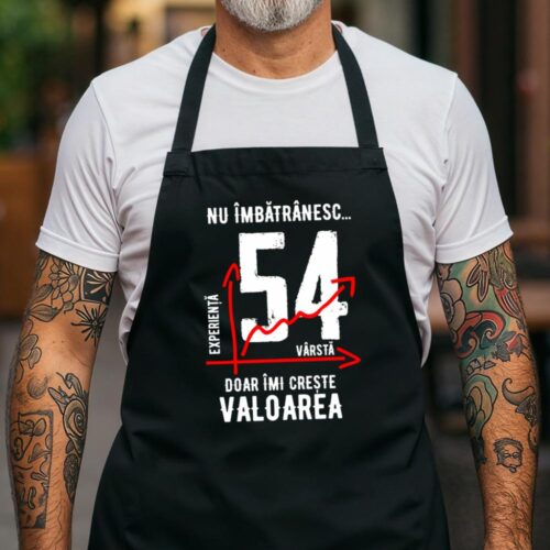 Sort Personalizat nu imbatranesc 54 ani doar imi creste valoarea_negru