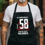 Șorț Personalizat Nu îmbătrânesc doar îmi crește valoarea - 58 ani