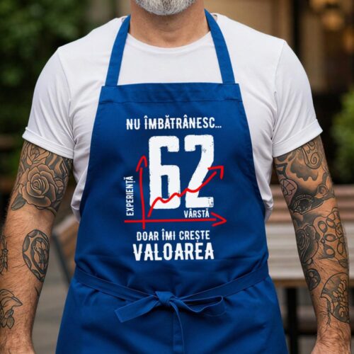 Sort Personalizat nu imbatranesc 62 ani doar imi creste valoarea_albastru