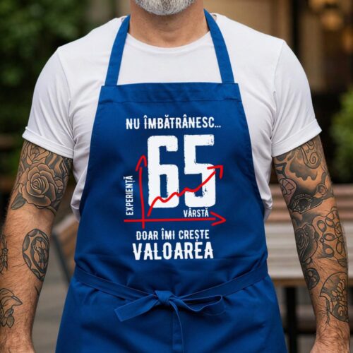 Sort Personalizat nu imbatranesc 65 ani doar imi creste valoarea_albastru