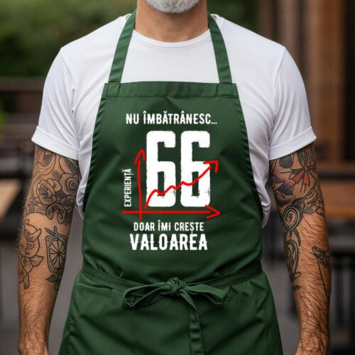 Sort Personalizat nu imbatranesc 66 ani doar imi creste valoarea_verde