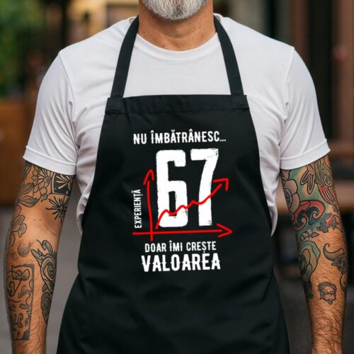 Sort Personalizat nu imbatranesc 67 ani doar imi creste valoarea_negru