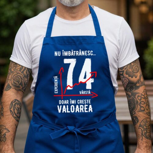 Sort Personalizat nu imbatranesc 74 ani doar imi creste valoarea_albastru