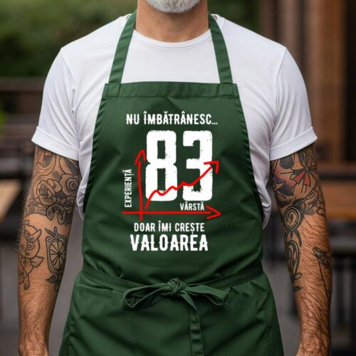 Sort Personalizat nu imbatranesc 83 ani doar imi creste valoarea_verde