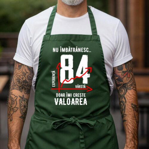 Sort Personalizat nu imbatranesc 84 ani doar imi creste valoarea_verde
