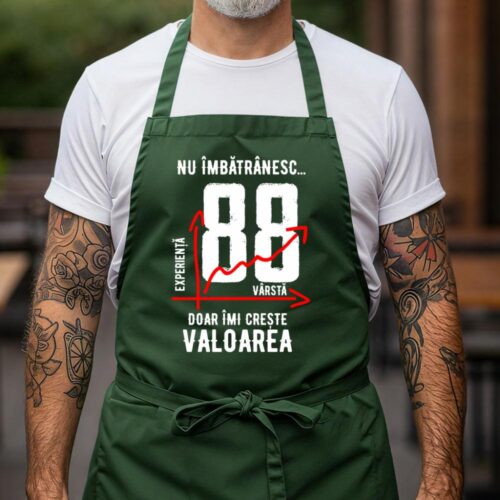 Sort Personalizat nu imbatranesc 88 ani doar imi creste valoarea_verde