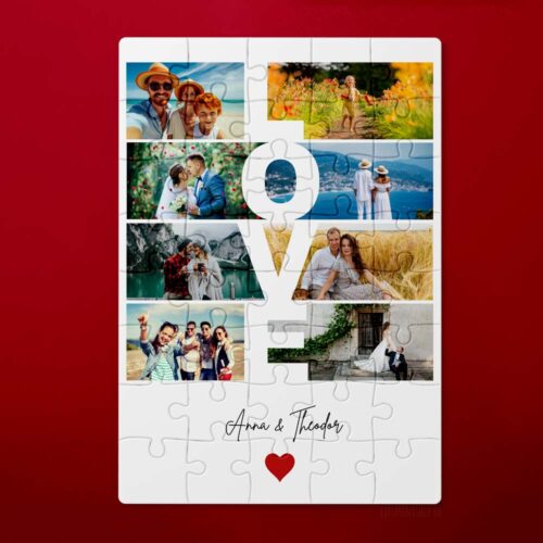 Puzzle Personalizat Colaj 8 Poze Love