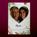 Puzzle personalizat cu poza mesaj pentru mama