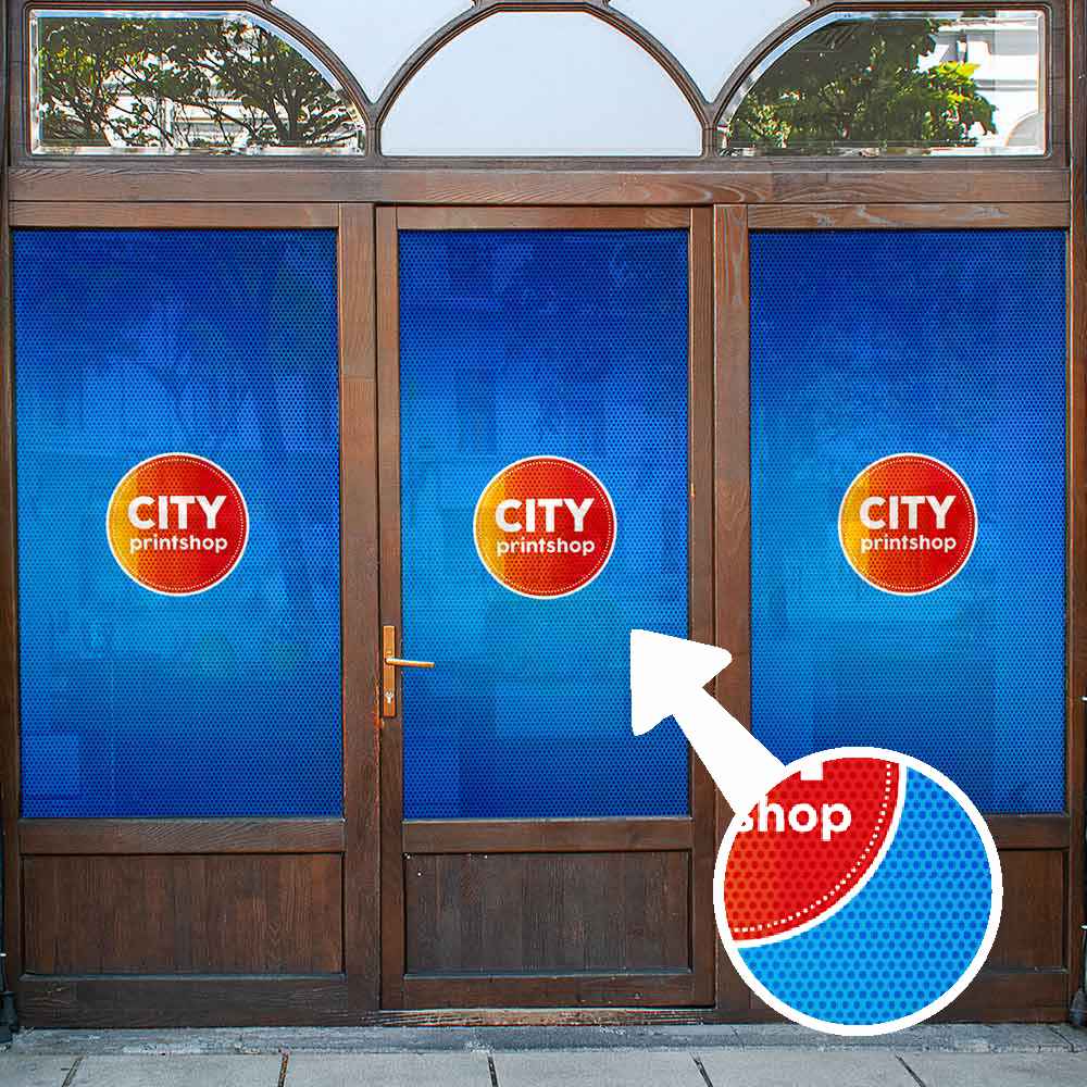 Autocolant One Way Vision Window Graphics