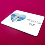 Mouse pad personalizat Inimă cu poză și mesaj