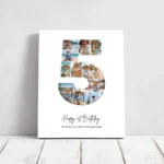 Tablou Personalizat Colaj Aniversare 5 ani