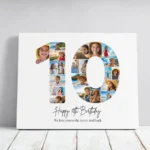 Tablou Personalizat Colaj Aniversare 10 ani