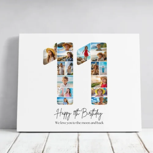 Tablou Personalizat Colaj Aniversare 11 ani