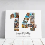 Tablou Personalizat Colaj Aniversare 14 ani