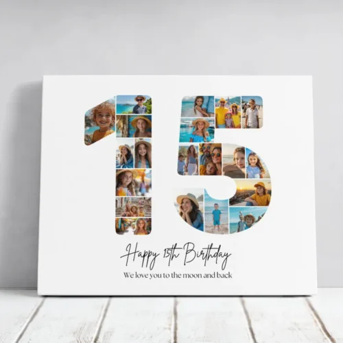 Tablou Personalizat Colaj Aniversare 15 ani