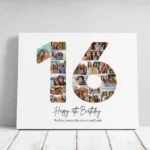 Tablou Personalizat Colaj Aniversare 16 ani