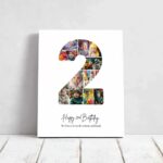 Tablou Personalizat Colaj Aniversare 2 ani