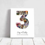 Tablou Personalizat Colaj Aniversare 3 ani