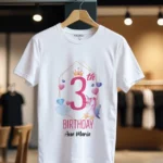 Tricou Personalizat 3th Birthday cu Unicorn