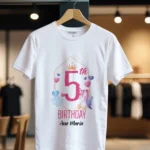 Tricou Personalizat 5th Birthday cu Unicorn