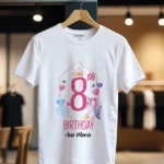Tricou Personalizat 8th Birthday cu Unicorn