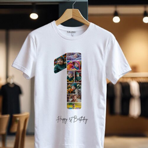 Tricou Personalizat Colaj Aniversare 1 an
