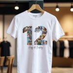 Tricou Personalizat Colaj Aniversare 12 ani
