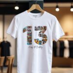 Tricou Personalizat Colaj Aniversare 13 ani