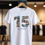 Tricou Personalizat Colaj Aniversare 15 ani