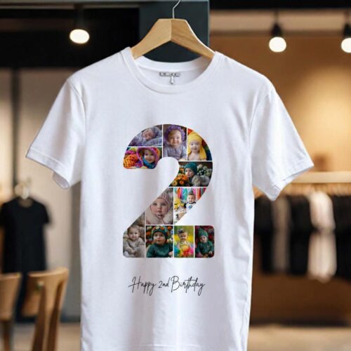 Tricou Personalizat Colaj Aniversare 2 ani