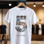 Tricou Personalizat Colaj Aniversare 5 ani