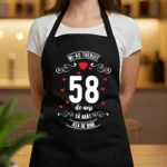 Șorț Personalizat Mi-au trebuit 58 de ani să arăt așa de bine Model3