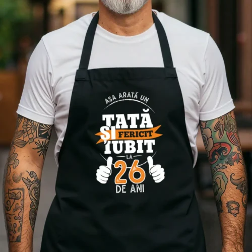 Sort Personalizat Asa-arata-un-tata-fericit-si-iubit-la-26-de-ani_negru_web