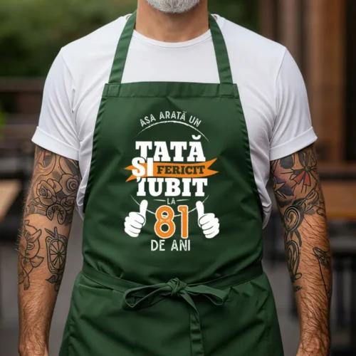 Sort Personalizat Asa-arata-un-tata-fericit-si-iubit-la-81-de-ani_verde_web