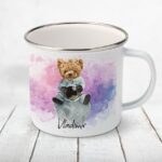 Cană metalică personalizată copii Baby Bear Astronaut