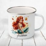 Cană metalică personalizată copii cu sirena