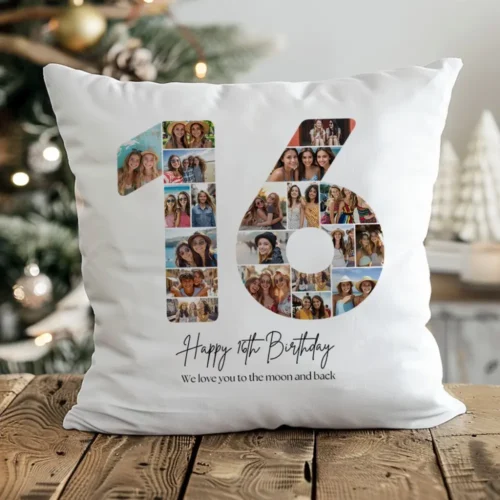 Perna Personalizata Colaj Aniversare 16 ani_perna 5