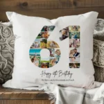 Perna Personalizata Colaj Aniversare 61 ani