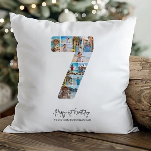 Perna Personalizata Colaj Aniversare 7 ani_perna 2