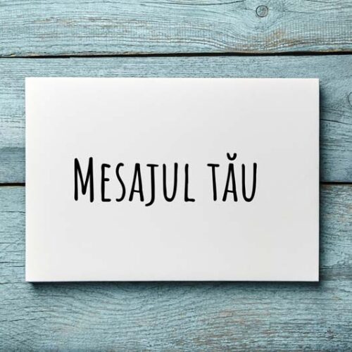 Magnet personalizat cu mesajul tău