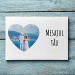 Magnet personalizat cu text și poză – Heart