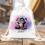 Rucsac Personalizat Copii Pinguin