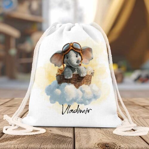 Rucsac Personalizate Copii Elefantul cel mic