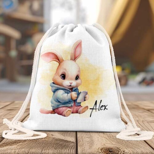 Rucsac Personalizate Copii Iepuraș