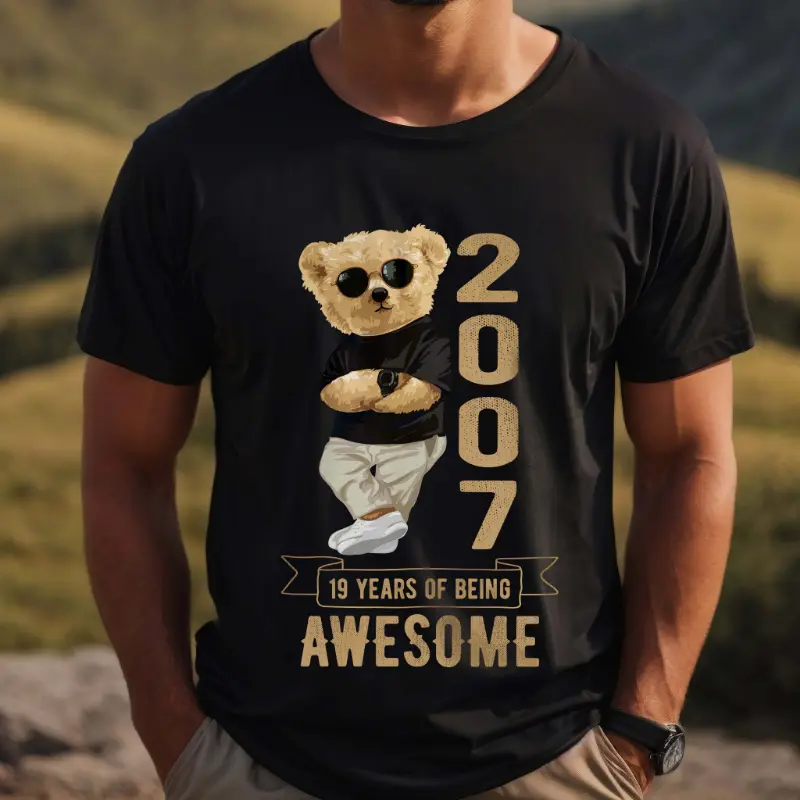 Tricou Personalizat 19 years of being awesome_tricou3