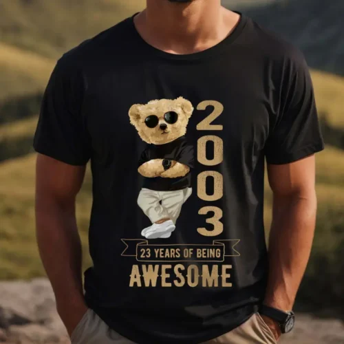 Tricou Personalizat 23 years of being awesome_tricou3