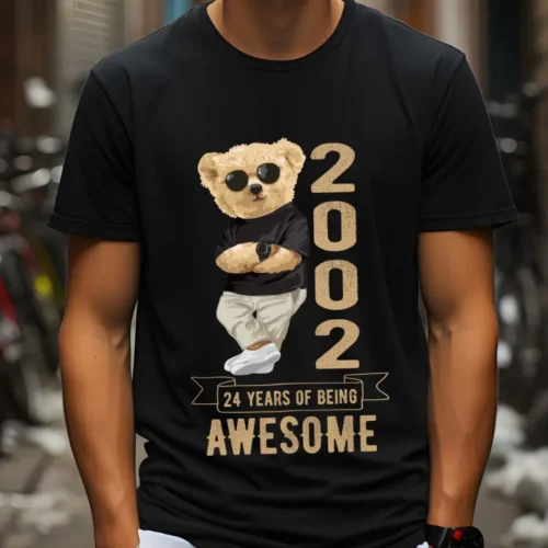 Tricou Personalizat 24 years of being awesome_tricou5