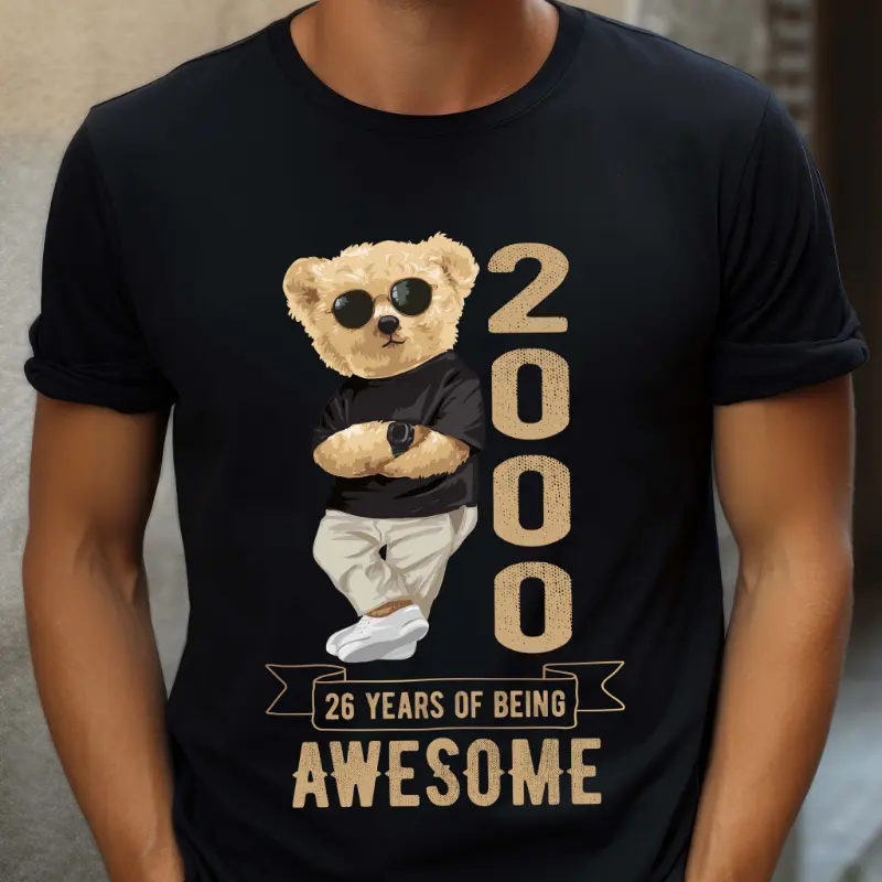 Tricou Personalizat 26 years of being awesome_tricou2
