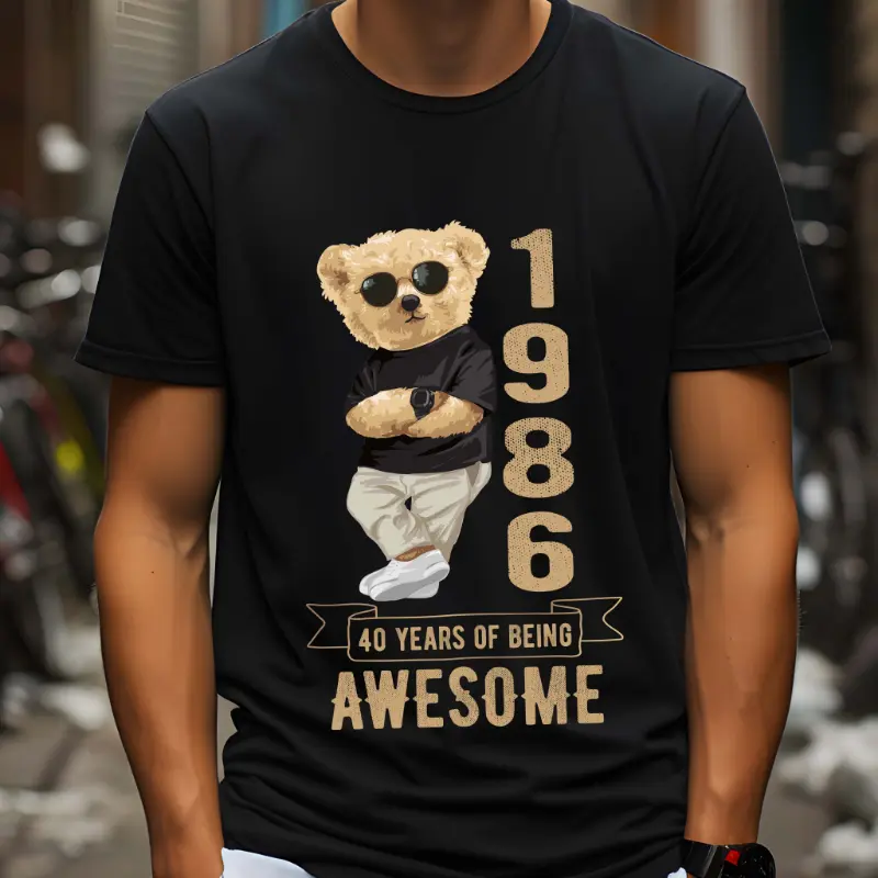Tricou Personalizat 40 years of being awesome